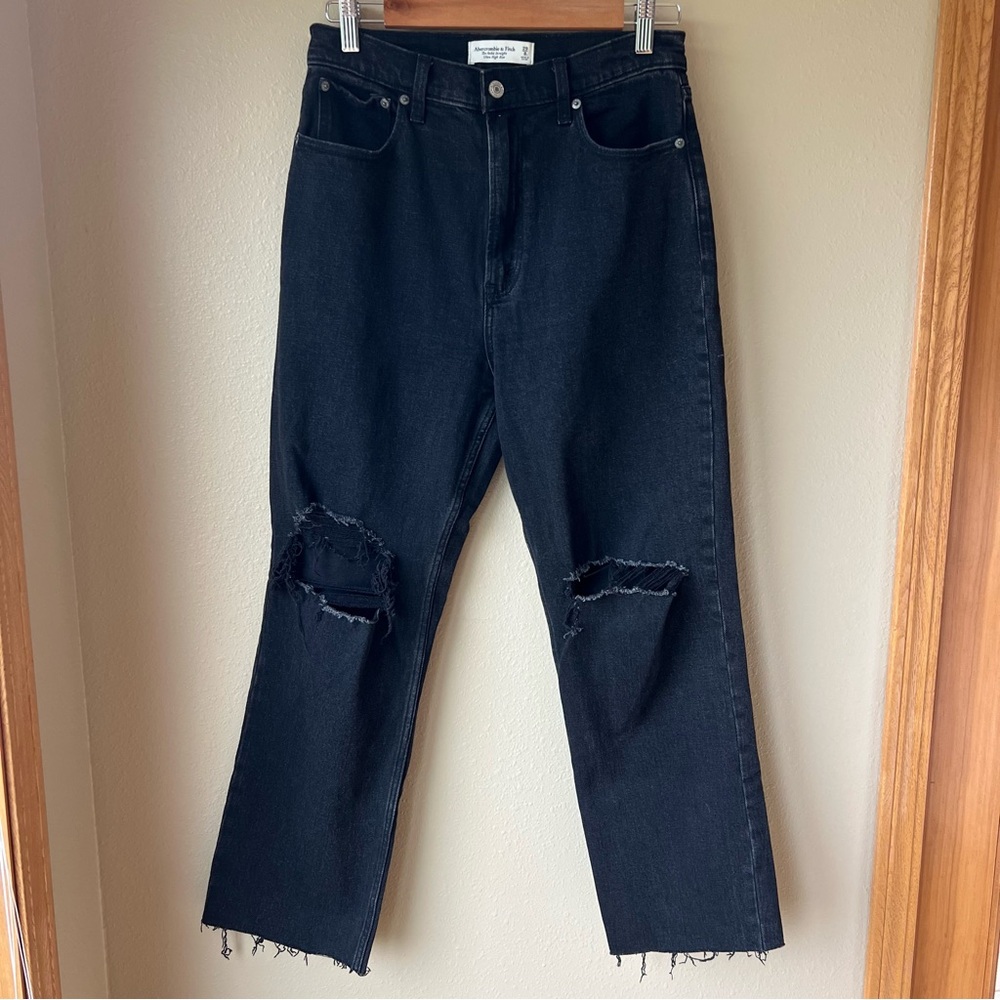 Abercrombie & Fitch Jeans The Ankle Straight Ultra High Rise Women’s 29/8L Black